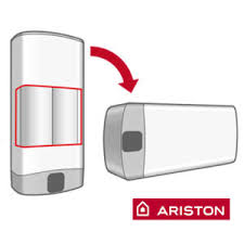 immagine boiler elettrico Ariston Velis forma rettangolare piatto installazione orizzontale o verticale